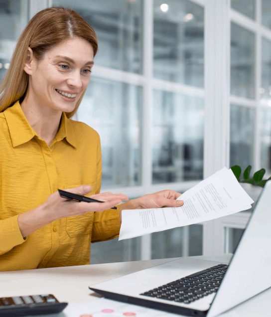 Customer using certified document translation services in Miami for essential paperwork, ensuring compliance and accuracy.