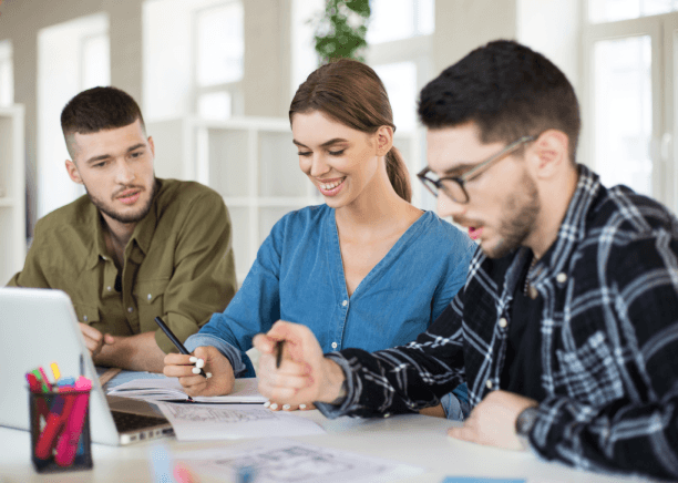 Project team compares engineering drawing notes in two languages, using Russian Translation Services in Miami for technical.