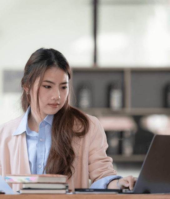 A translator works on USCIS compliant document translation in Miami, ensuring accurate translations for official submissions.
