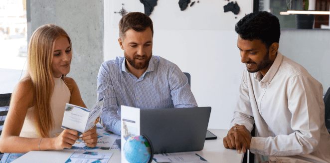 Industry professionals benefiting from Miami translation services for global expansion in Hialeah.. Industry professionals benefiting from Miami translation services for global expansion in Hialeah.